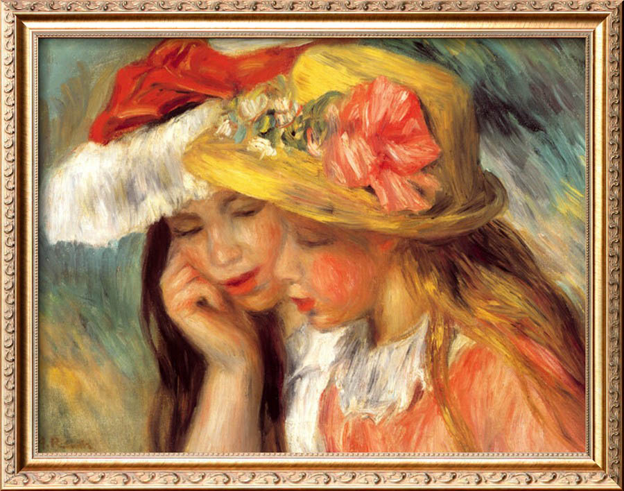 Deux Soeurs - Pierre Auguste Renoir Painting